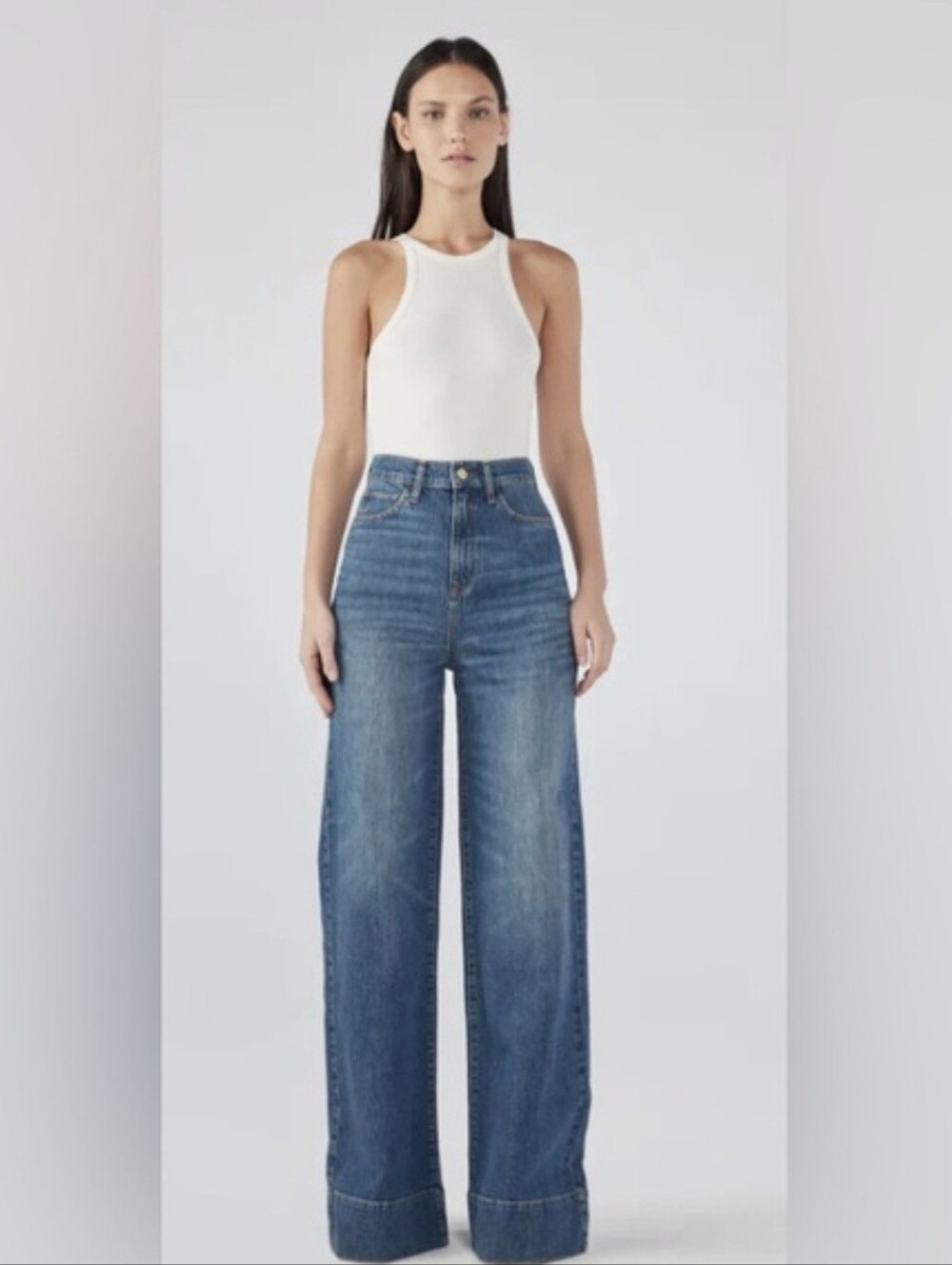 Triarchy Wide Leg Blue Jeans Women's 28